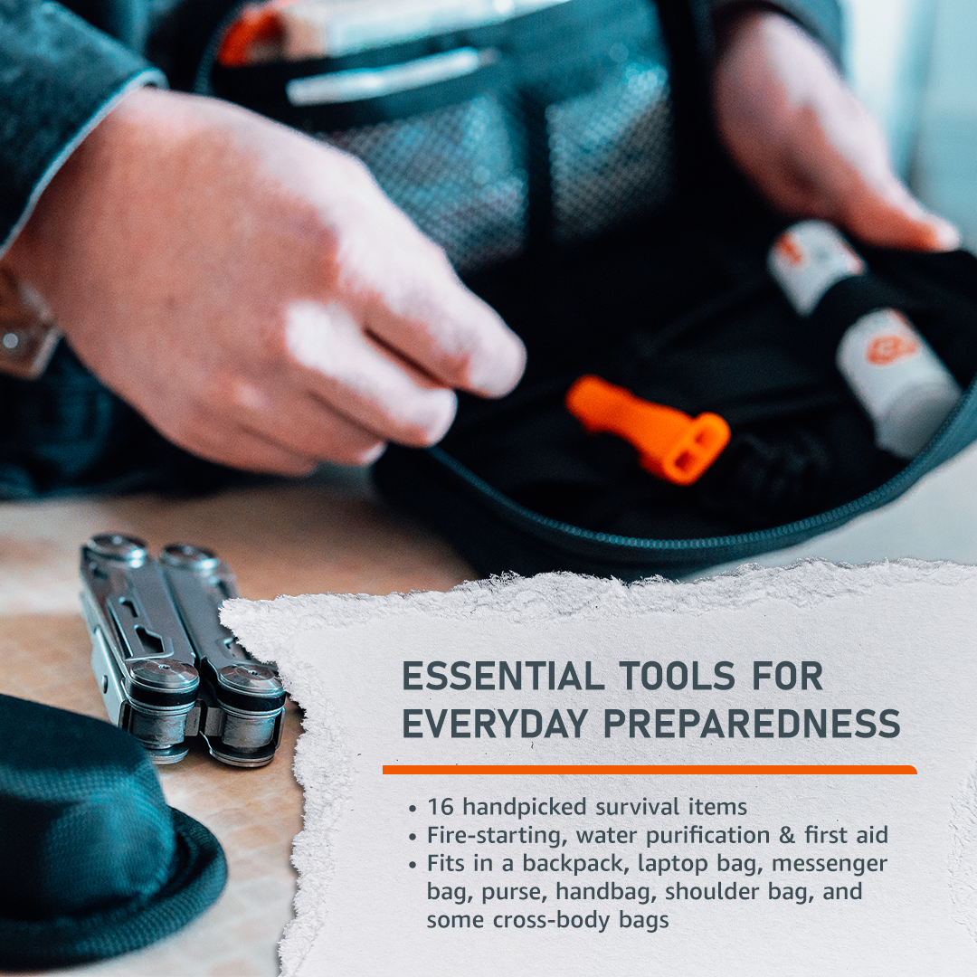 Emerge Every Day Carry (EDC) Kit, 16-Item Compact Survival Kit