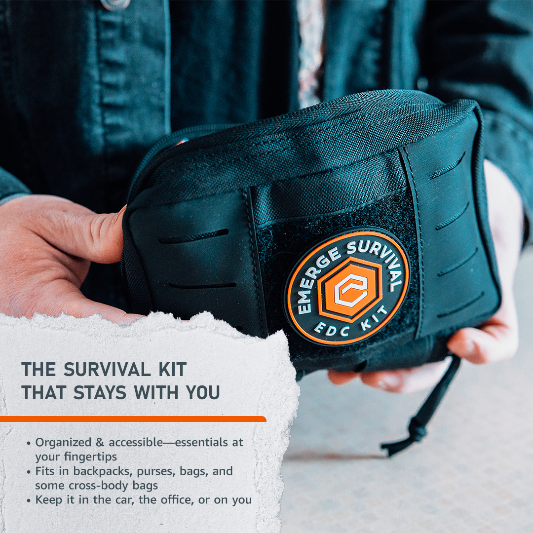 Emerge Every Day Carry (EDC) Kit, 16-Item Compact Survival Kit
