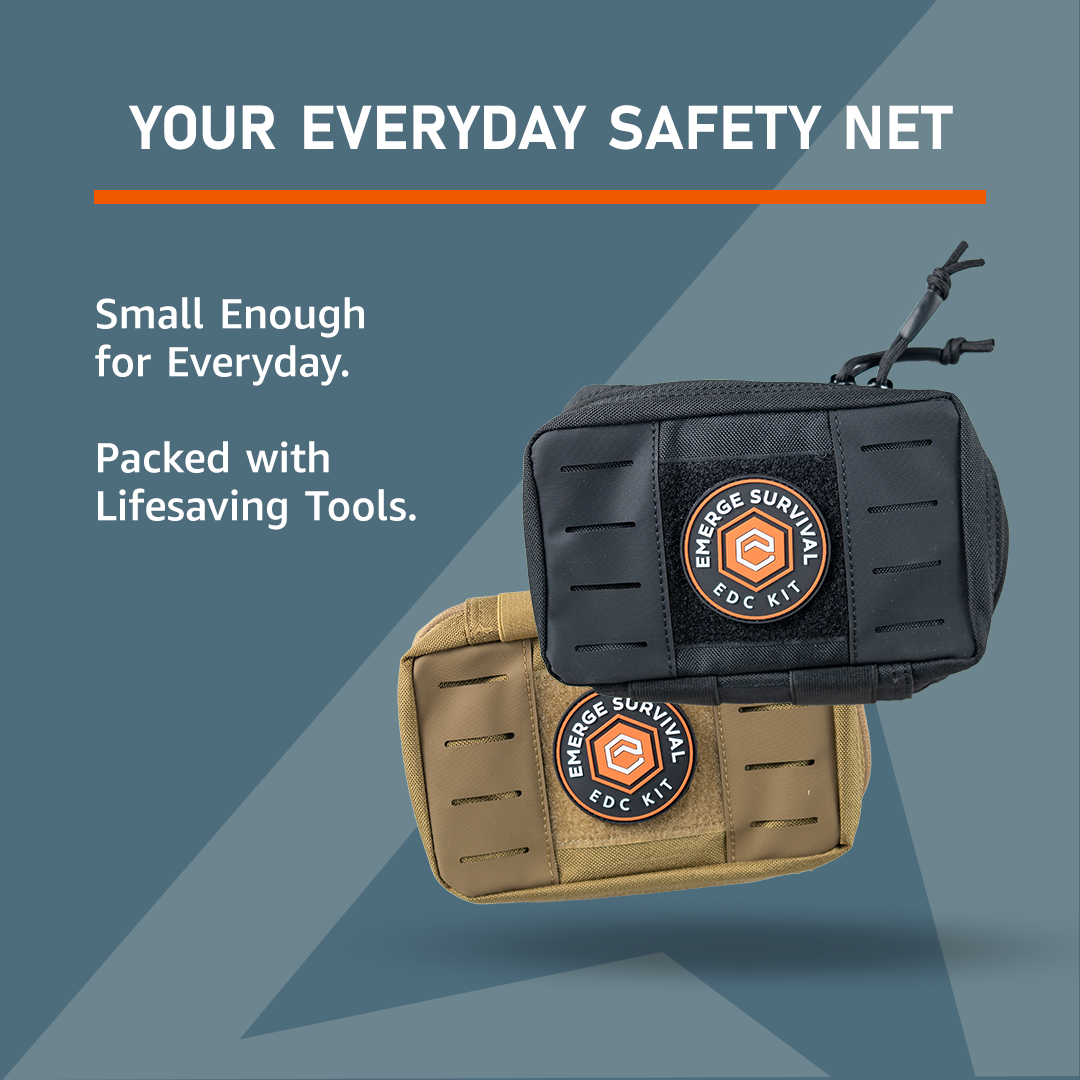 Emerge Every Day Carry (EDC) Kit, 16-Item Compact Survival Kit