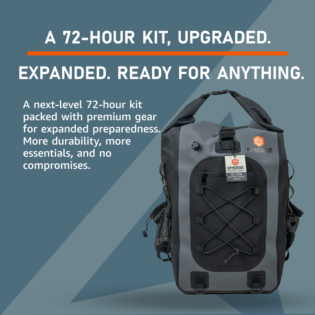 Emerge Evacuation Bag, Extended Displacement Survival Kit