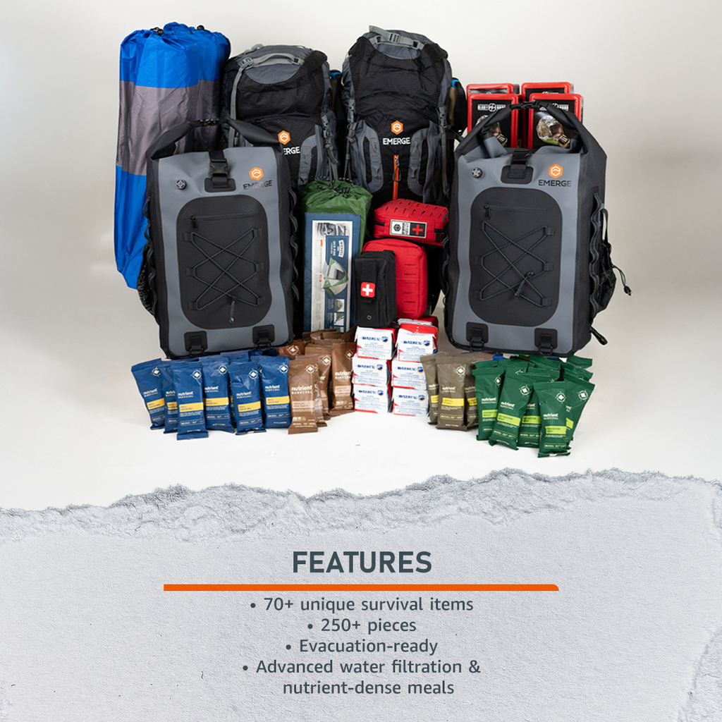 Emerge Evacuation Pro Bag, Long-Distance Survival for Extreme Conditions