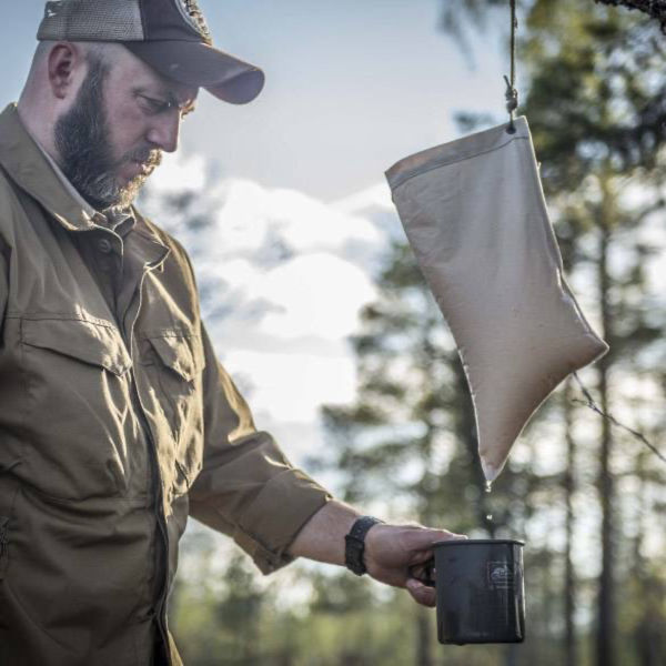 Millbank-Style Water Filter Bag, Pre-Filter for Any Water Source (Helikon-Tex)