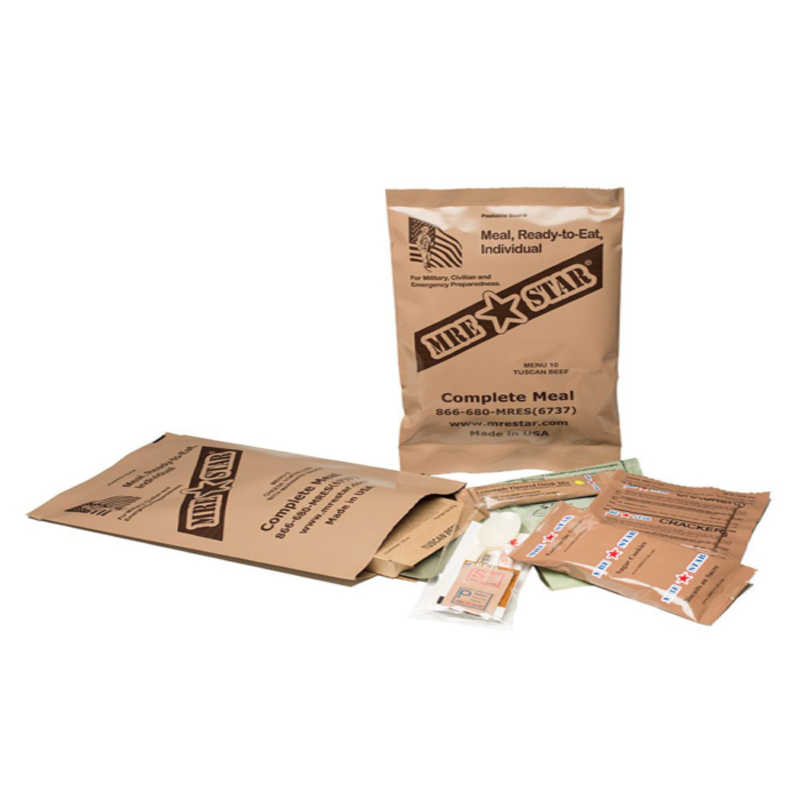 MRE Star Standard Case, 12 Full Meals, No Heater Included
