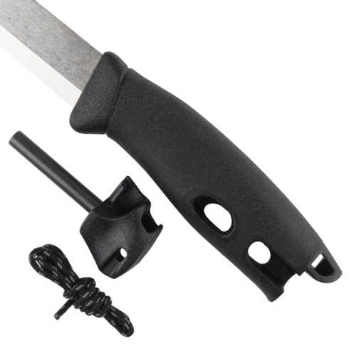 Morakniv Companion Spark, Stainless Bushcraft Knife with Built-In Firesteel