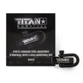 Stainless Steel D-Shackles, Black 5-Pack, 1600 lb Tensile Strength