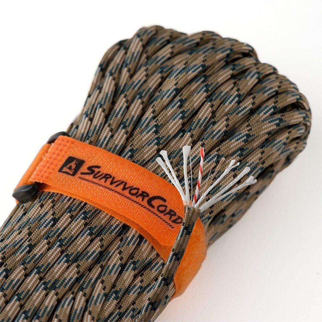 SurvivorCord Forest-Camo, Military-Grade Survival Paracord